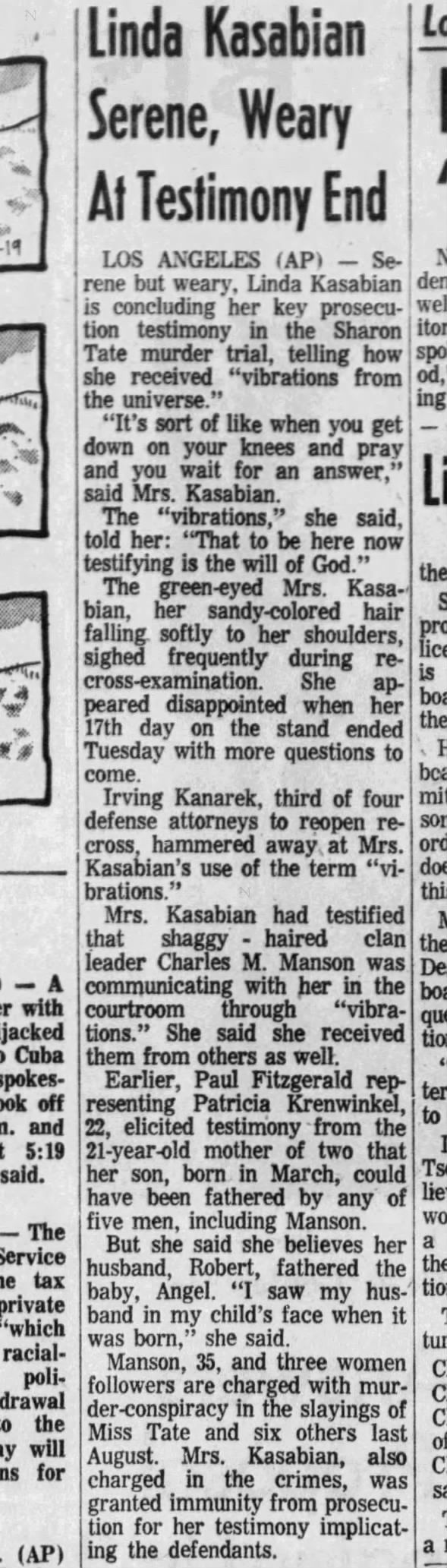 Clipping from The Bismarck Tribune